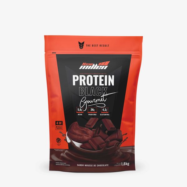 PROTEIN BLACK NEW MILLEN 1,8KG - MOUSSE DE CHOCOLATE