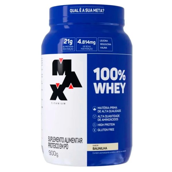 100% WHEY BAUNILHA MAX