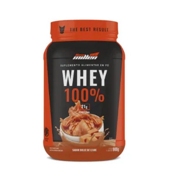 WHEY 100% 900g NEW MILLEN - POTE - DOCE DE LEITE