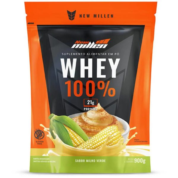 SACHÊ WHEY 100% 30g  NEW MILLEN - MILHO VERDE