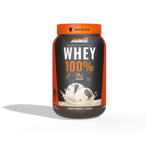 WHEY 100% 900g NEW MILLEN - POTE - COOKIES