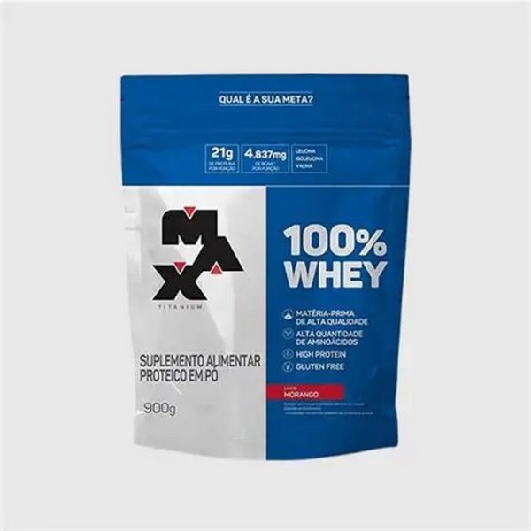REFIL 900g 100% WHEY BAUNILHA MAX
